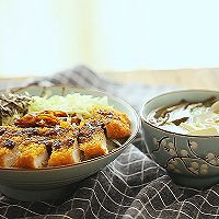 日式猪排饭配味噌汤的做法图解17