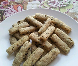 海苔肉松咸香饼干棒的做法