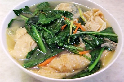 豆皮青菜汤