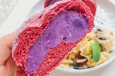 紫薯芋泥软欧❗️低油低糖美味升级