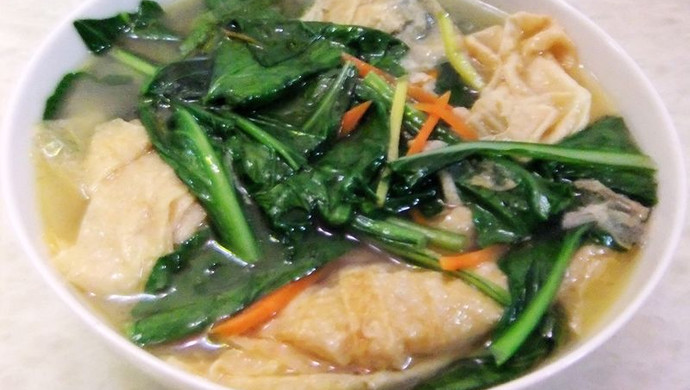 豆皮青菜汤
