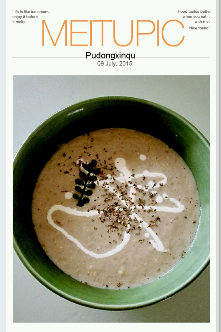 玉米蘑菇奶油浓汤的做法