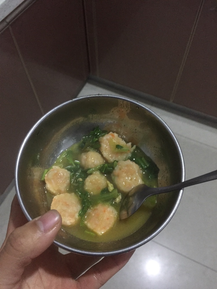 宝宝虾丸蔬菜面皮的做法图解4