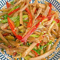干煸藕丝的做法图解7