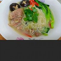 #夏至日，大口吃面#骨汤面的做法图解5
