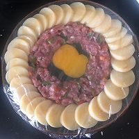#夏日撩人滋味#日本豆腐蒸肉饼#宴客露一小手的做法图解6