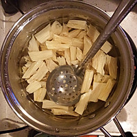凉拌豆笋腐竹的做法图解4