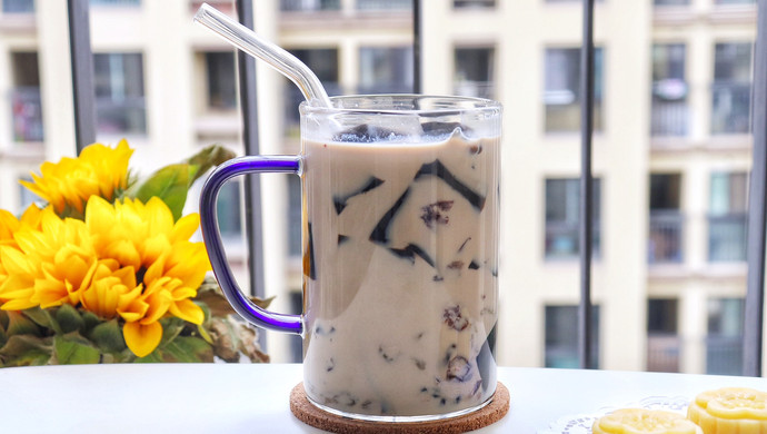 自制烧仙草奶茶