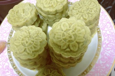 奶香绿豆糕