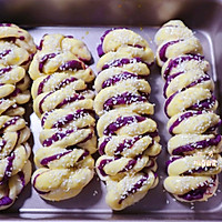 松软香甜的奶香紫薯面包卷㊙️紫薯软面包（内附紫薯馅做法）的做法图解17
