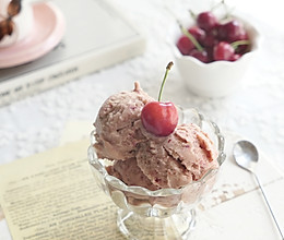 无蛋无奶油低卡冰淇淋：玫瑰樱桃冰淇淋的做法