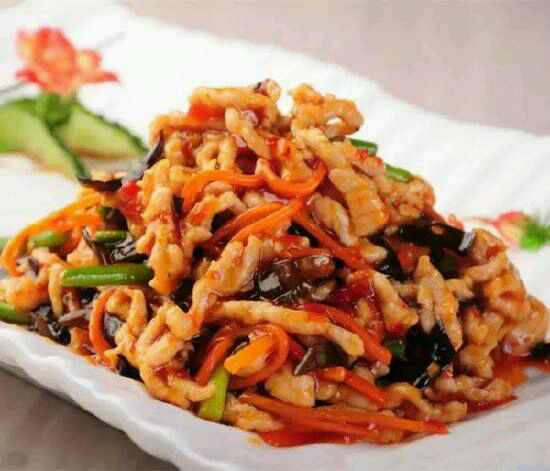 Fish flavored shredded pork