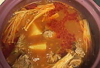 韩式辣排骨土豆汤的做法