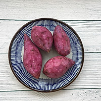 爆浆紫薯饼的做法图解1