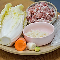 #流感季饮食攻略# 白菜银鱼肉丸汤的做法图解1