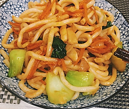 炒乌冬面的做法