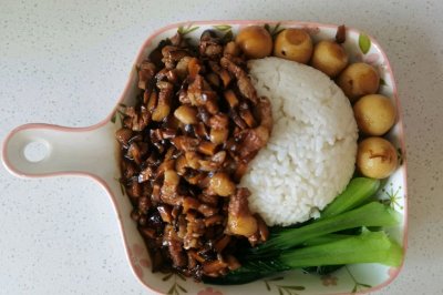 简易版卤肉饭