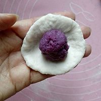 健康低卡的紫薯鲜奶水晶汤圆的做法图解4