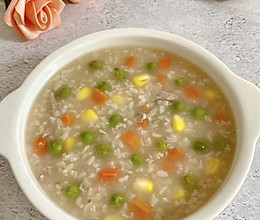 #春日露营#豌豆瘦肉粥的做法