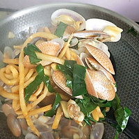 酸笋炒花甲&花甲螺芥菜汤的做法图解17