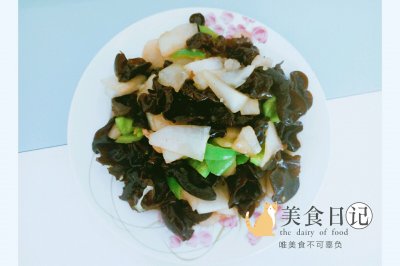 尖椒木耳炒冬瓜