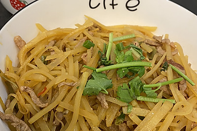 土豆丝炒肉丝