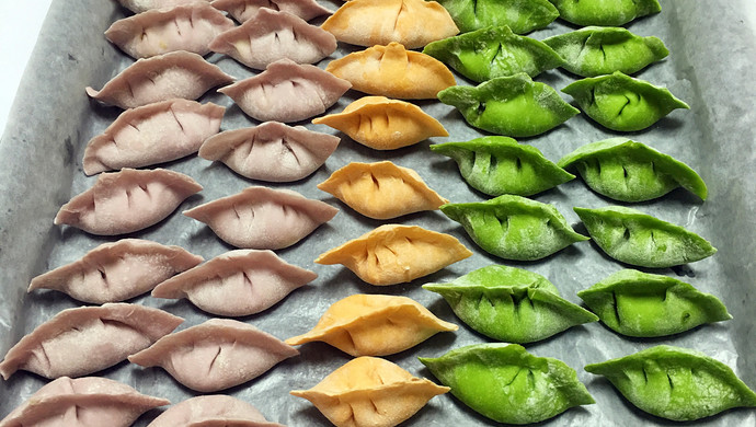 彩色水饺