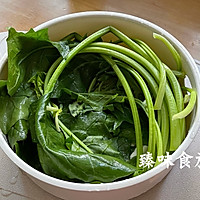 虾皮拌菠菜的做法图解2