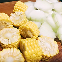 冬瓜玉米排骨汤 滋补养生汤 宝宝喜欢的家的味道的做法图解3