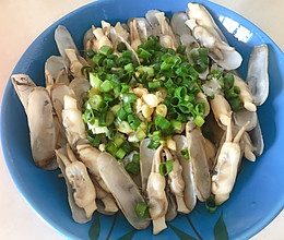 葱油蛏子的做法