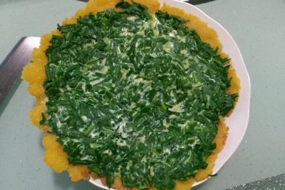 韭菜玉米糊饼