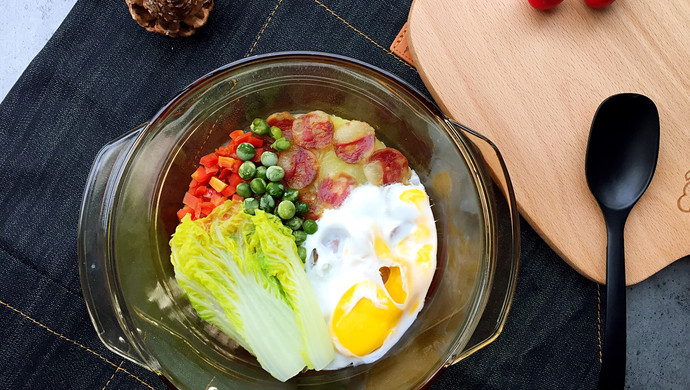 香肠土豆泥（微波炉版）
