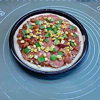 #安佳马苏里拉芝士挑战赛# 萨拉米新奥尔良鸡肉双拼披萨的做法图解17