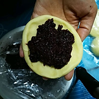 紫米饼～香甜软糯的做法图解4