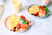 #麦子厨房#小红锅宝宝早餐：芝士土豆鸡蛋饼的做法
