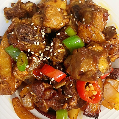 香喷喷的干锅排骨，过节必备！太香了