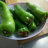 尖椒酿肉的做法图解2