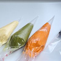 渐变色(彩色)黄油曲奇的做法图解6
