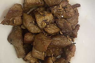 快手菜孩子爱吃炒羊肉粒