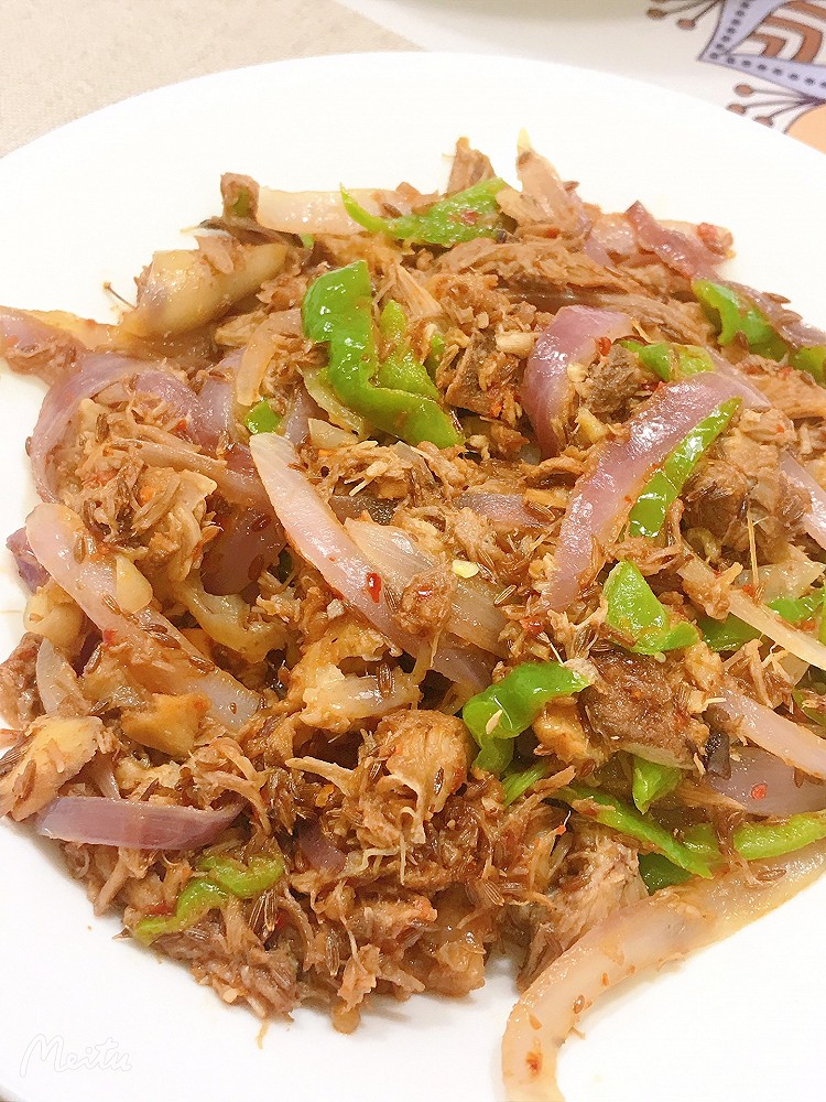 孜然炒肉的做法