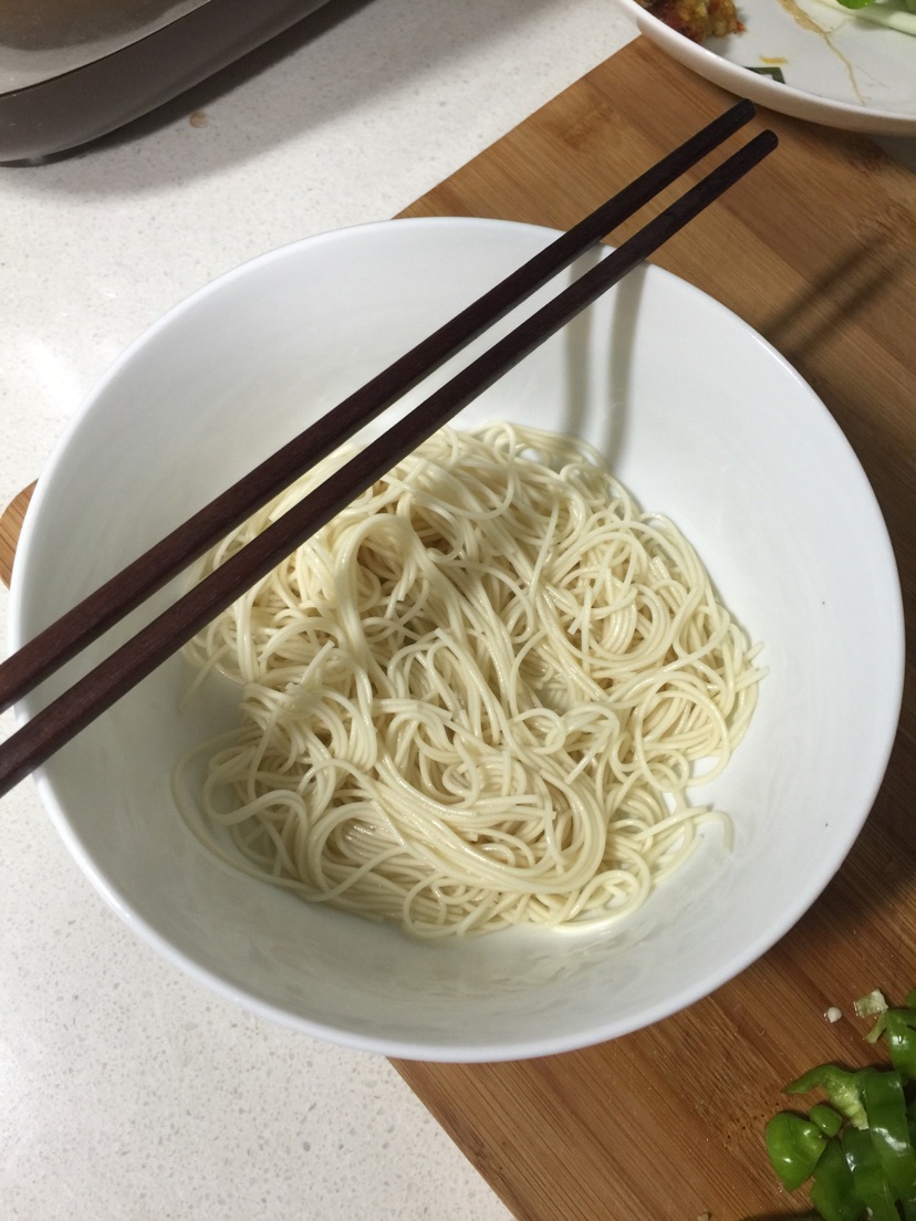 肉丝炒面--蟹糊版的做法图解5