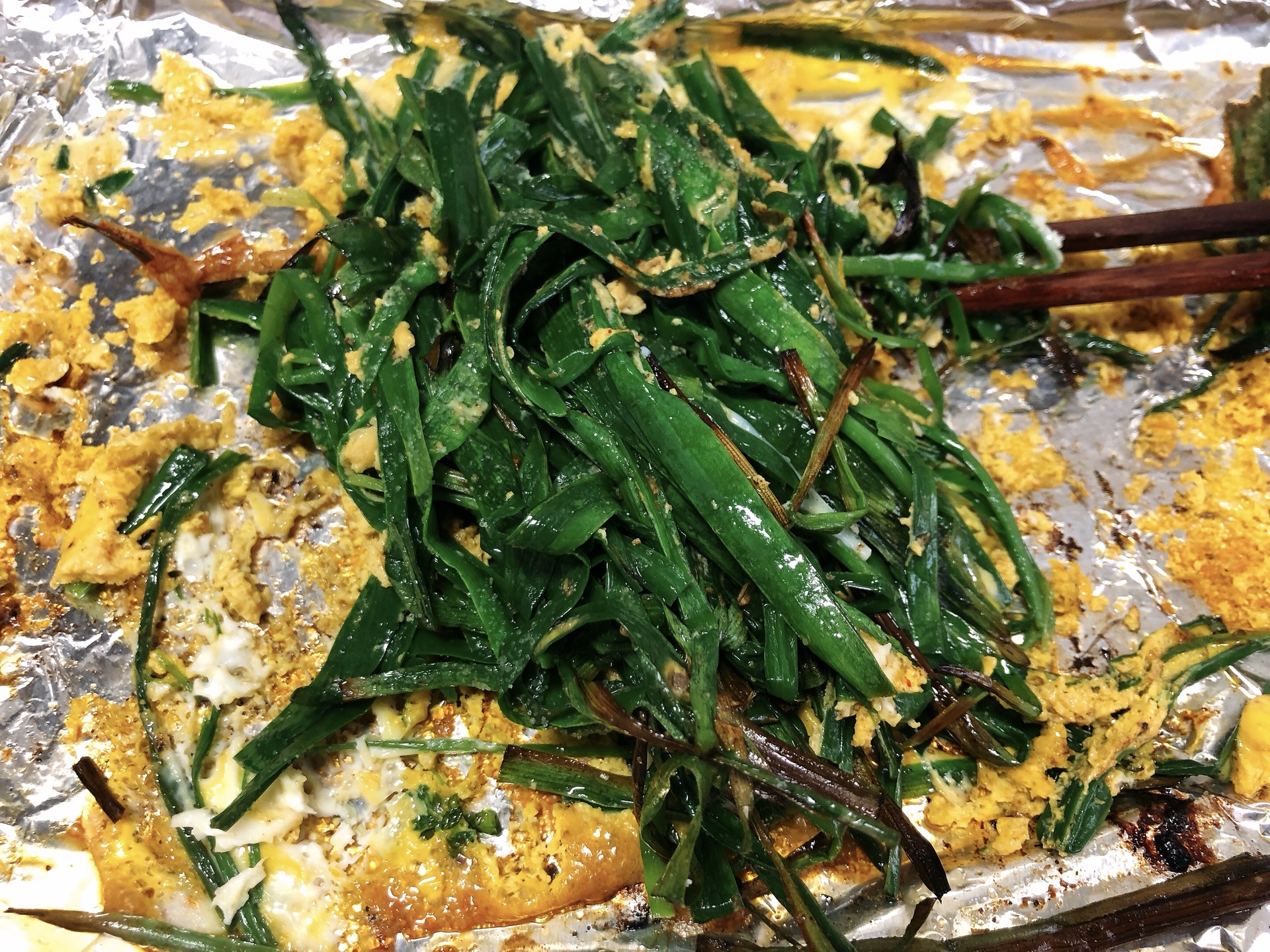 Baked leek egg oven version
