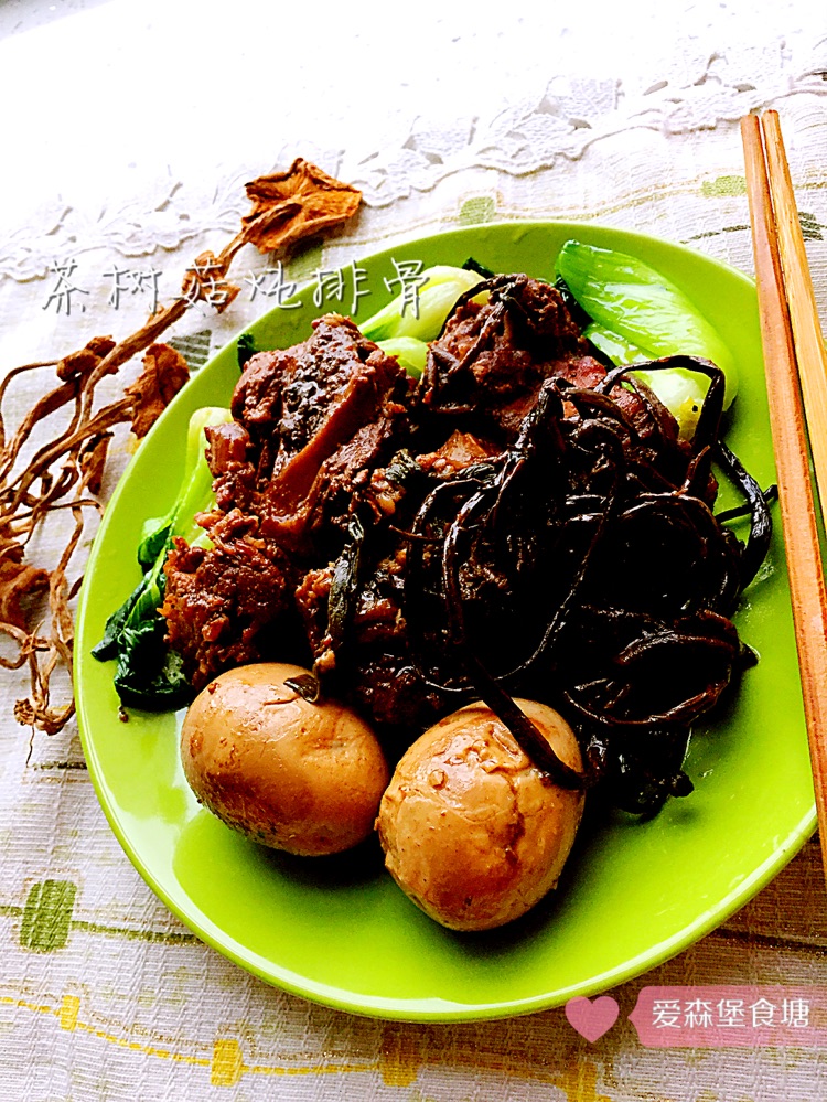 茶树菇炖排骨的做法图解8