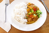 夏季限定秘制咖喱鸡饭的做法