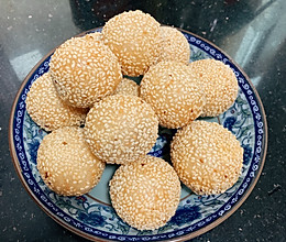 简易小吃煎堆芝麻球早餐的做法