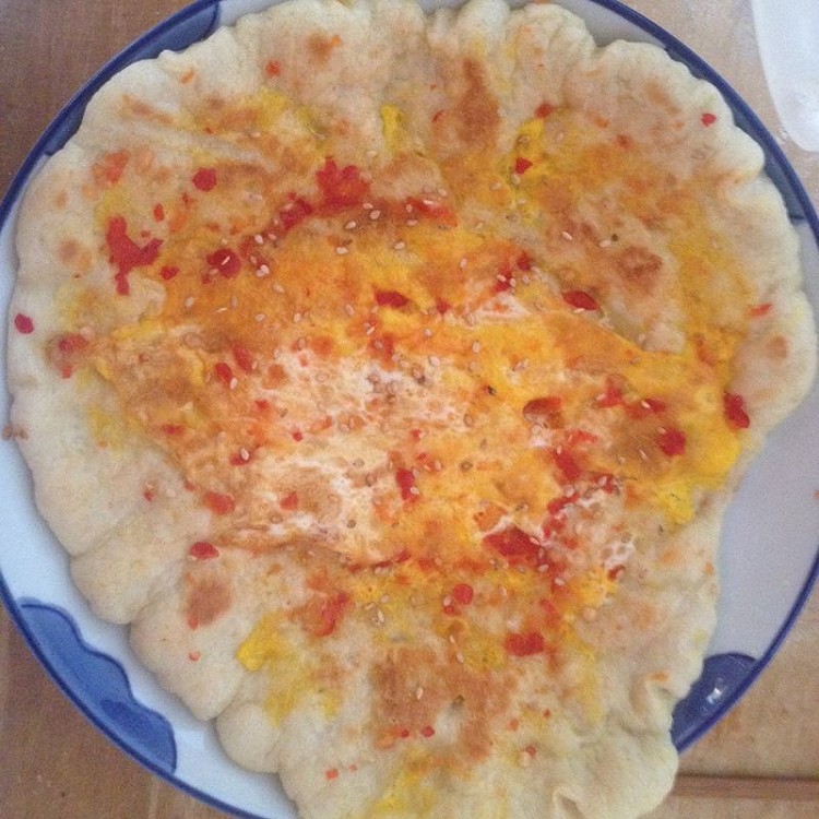 上学时食堂里的爆款早餐——刷酱饼的做法