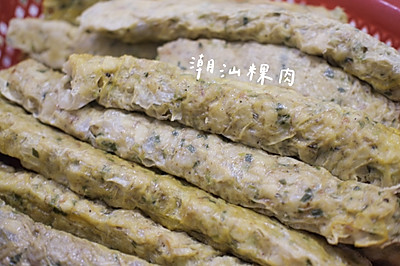 潮汕粿肉马蹄卷(钱葱卷)