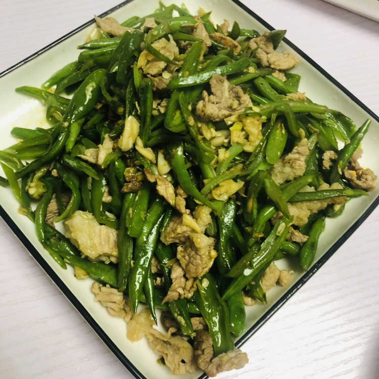 四季豆炒肉的做法