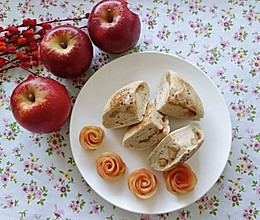 苹果司康vs苹果玫瑰花#皇后红玫瑰花式做法#的做法