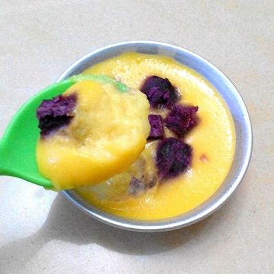 芒果紫薯奶酪布丁（家常版）